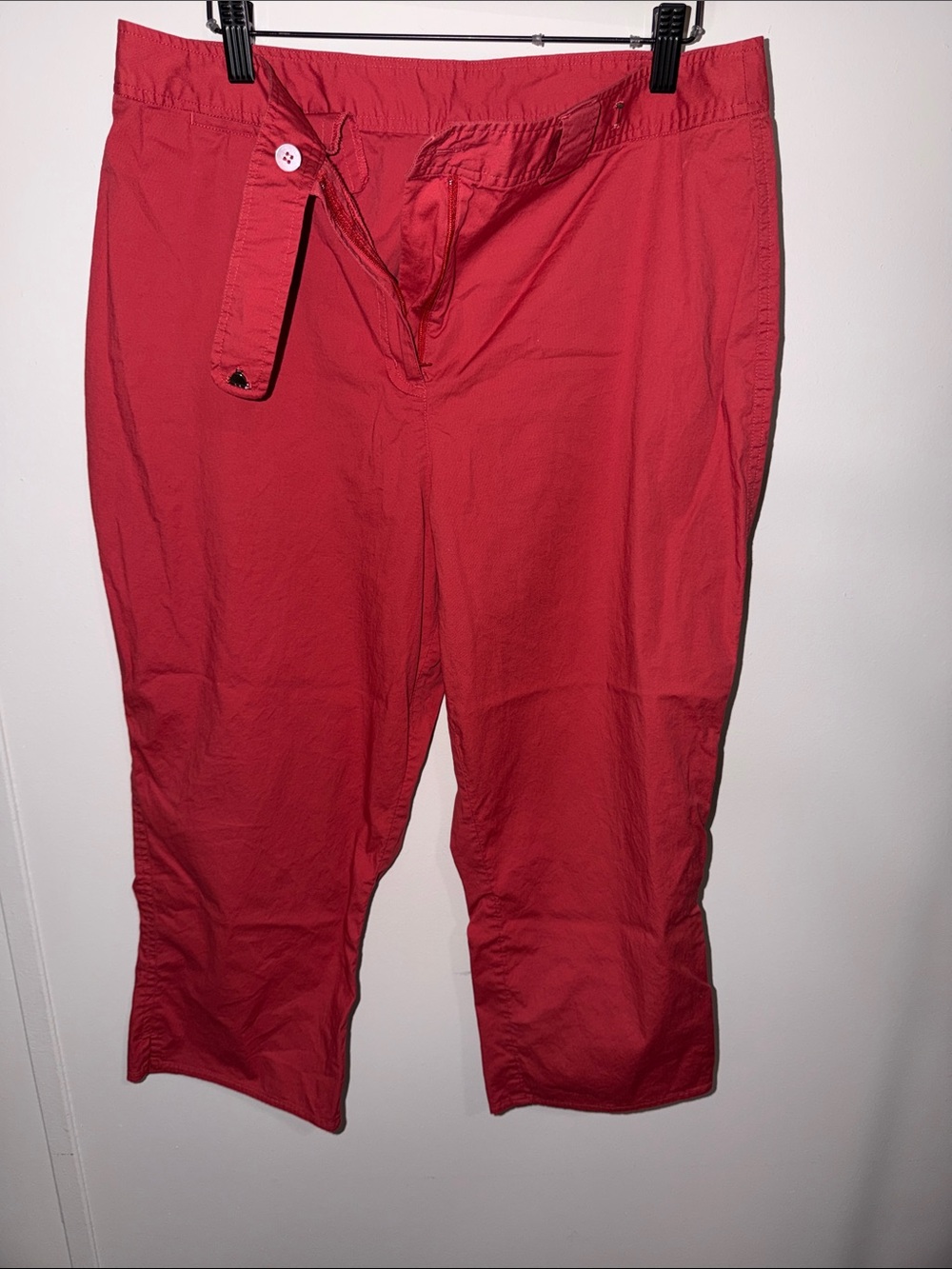 J. Jill Red Cropped Capris